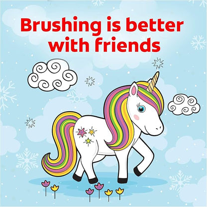 Colgate Kids Battery Powered Toothbrush, Unicorn, Extra Soft Toothbrush, Ages 3 and Up, 2 Pack