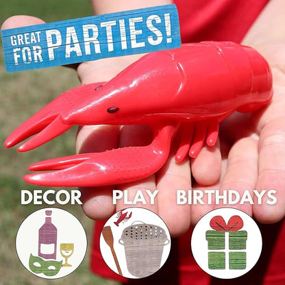 Lil' Bit Boiling Co. Kids Louisiana Crawfish & Fixins Toy Food Kitchen Set for Children - Toy Crawfish Set with Potatoes, Corn, and Mesh Bag