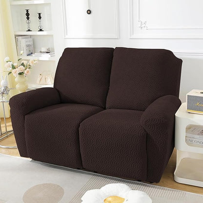 NORTHERN BROTHERS Loveseat Recliner Cover, Reclining Loveseat Covers, Love Seat Recliner Cover, Recliner Sofa Covers 2 Seater, Dark Brown