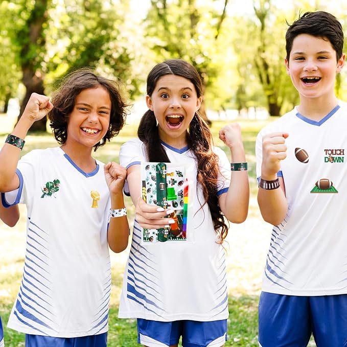 BenLouis 84Pcs Football Party Favors Sports Football Theme Birthday Party Favors Coloring Books Bulk for Kids Super Football Bowl Party Team Gift Goodie Bag Fillers Classroom games Rewards Supplies