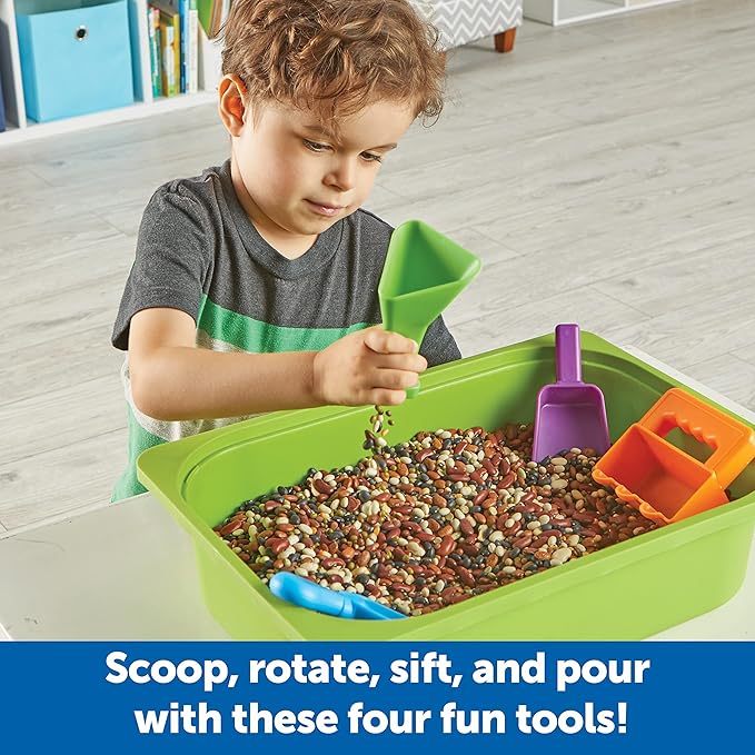 Learning Resources Helping Hands Sensory Scoops, Fine Motor Skills, Sensory Toys for Children, Sensory Toys for Toddlers, Kids Easter Basket Stuffers , Ages 3+,4 Pieces