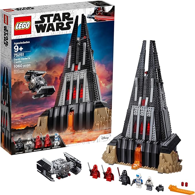 LEGO Star Wars Darth Vader's Castle 75251 Building Kit Includes TIE Fighter, Darth Vader Minifigures, Bacta Tank and More (1,060 Pieces) - (Amazon Exclusive)