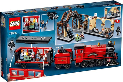 LEGO Harry Potter Hogwarts Express 75955 Toy Train Building Set includes Model Train and Harry Potter Minifigures Hermione Granger and Ron Weasley (801 Pieces)