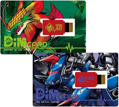 BANDAI Digimon Hermit in The Jungle and Nu Metal Empire DIM Cards DIM Card Expansions for The Vital Bracelet| Raise New Electronic Pets with These Vital Bracelet Cards
