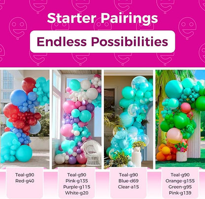 Bezente Teal Balloons Latex Party Balloons, 100 Pack 12 inch Round Helium Turquoise Balloons for Wedding Graduation Birthday Engagements Bridal Shower Gender Reveal Party Backdrop Decorations
