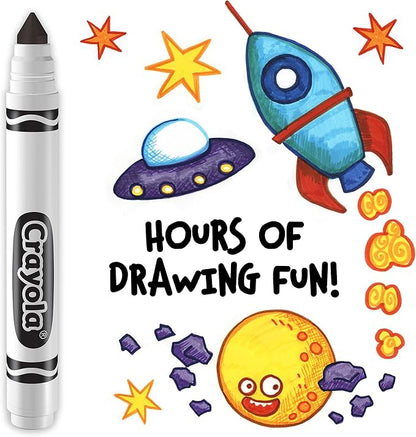 Crayola Washable Markers - Black (12ct), Kids Broad Line Markers, Bulk Markers for Classrooms & Teachers