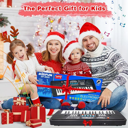 Kids Piano Keyboard, 37 Key Portable Electronic Piano for Kids Ages 3-6, Keyboard with Microphone Musical Toy Birthday Educational Xmas Gift Toys for 3 4 5 6 Year Old Boys Girls