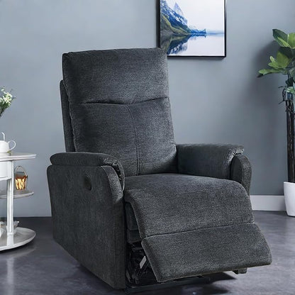 Chair, Power Lift Recliner Chair, Ergonomic Recliner Chair with USB, Classic Single Sofa with Footrest, Easy Control for All Age Groups, Recliner Single Chair for Living Room,Dark Gray