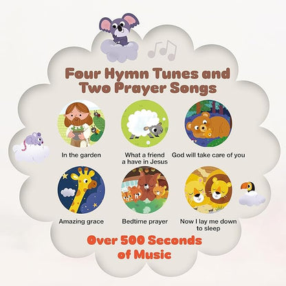Sleep with Jesus – 4 Hymn Melodies and 2 Prayer Songs, Bedtime Music Books for Toddlers, Lullabies for Babies, Prayer Book for Little Ones, Religious Gift Idea- New Year, Baptism Gifts