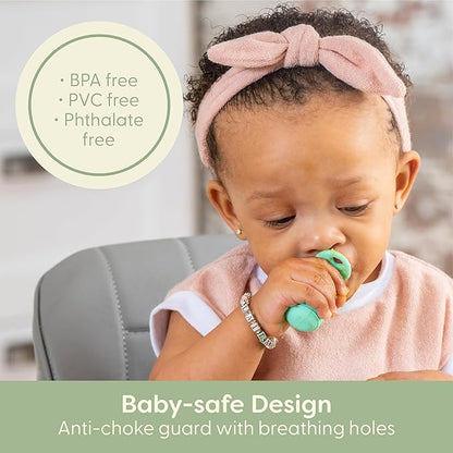UpwardBaby 3 Pack Silicone Baby Feeding Spoons with Anti Choke Barrier - Baby Spoons Self Feeding 6 Months, First Stage Infant Supplies, Toddler Utensils, Baby Led Weaning Soft-Tip Training Spoons