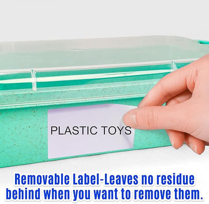 Carolart 3 Pack, Empty Sensory Bin, Wheat Straw Material，13.5 Inch Storage Container, Portable Plastic Storage Bins, Stackable Play Tray for toys,arts,crafts and sand.