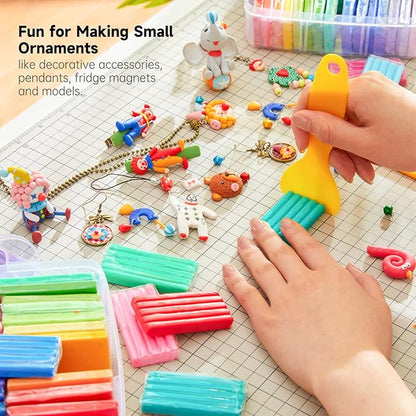 Shuttle Art 112 Colors Polymer Clay Kit with 20 Clay Tools, 16 Kinds of Accessories, Non-Toxic, Non-Sticky, Ideal DIY Art Craft Gift for Kids Adults