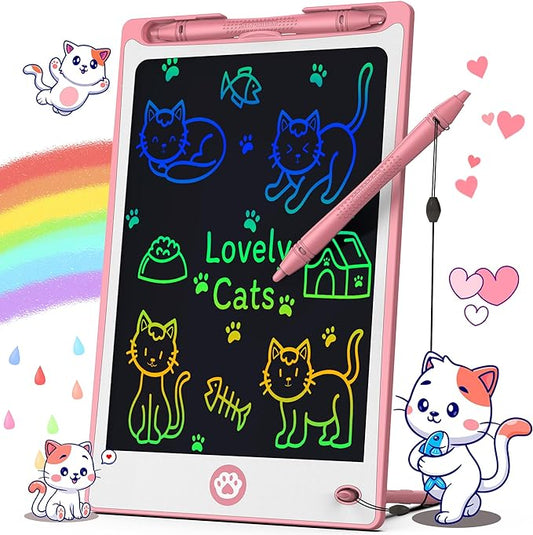 Hockvill LCD Writing Tablet for Kids 8.8 Inch, Toys for Girls Boys Drawing Pad for 3 4 5 6 7 Year Old Kids Toys, Children Gift Easter Basket Stuffer for Kids Toddler Doodle Board Travel Essentials