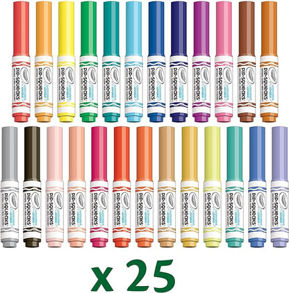 Crayola Pip Squeaks Washable Marker Set (65ct), Coloring Set, Art Supplies for Kids, Drawing Kit, Kids Travel Activity, Easter Basket Stuffer, 4+