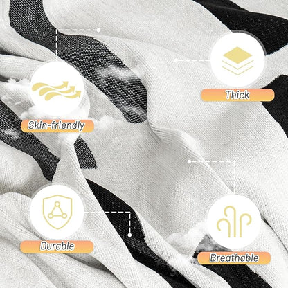 MYSKY HOME Sofa Covers for Sectional Sofa, Couch Cover for Dogs, Couch Covers with Tassel Loveseat Covers Futon Cover L Shaped Cover Washable Chenille Couch Protector, 71" x 134", Black Piano Key