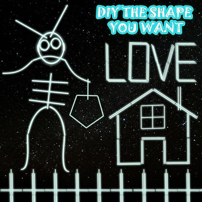 100 pk 8" White Glow Sticks Bulk Party Favors, Light up Glow Necklaces & Bracelets in the Dark Party Supplies For Christmas Halloween 4th of July Birthday Neon Party (100 * White)