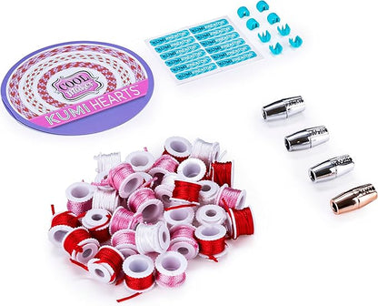 Cool Maker, KumiKreator Hearts Mini Fashion Pack Refill, Friendship Bracelet Activity Kit