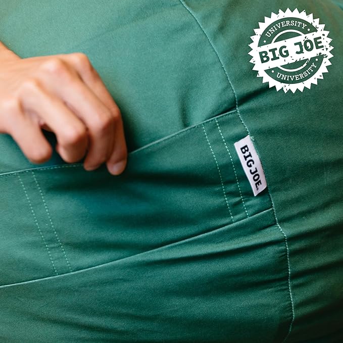 Big Joe Fuf Medium Foam Filled Bean Bag Chair with Removable Cover, Collegiate Green Lenox, Durable Woven Polyester, 3 feet Big