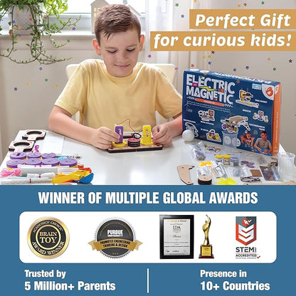Butterfly Edufields 30in1 STEM Kits for Kids Age 8-10-12 | STEM Toys for Ages 8-13 | Electricity & Magnetism | Science Project Kit for Boys & Girls Aged 8-10-12-14 | Best Educational Birthday Gift