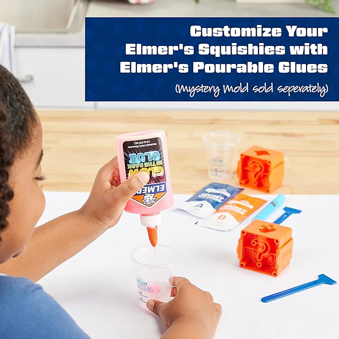 Elmer’s Squishies Refill Pack, Kids Activity, Creates 5 Additional Mystery Characters, 5 Count
