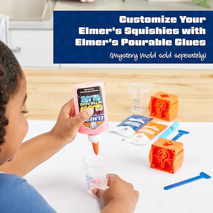 Elmer’s Squishies Refill Pack, Kids Activity, Creates 5 Additional Mystery Characters, 5 Count