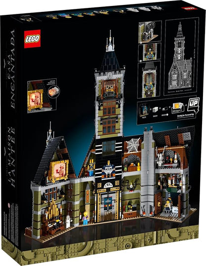 LEGO Icons Haunted House Building Set, Creative Craft for Adults and Family, Haunted House DIY Project to Build Together, Includes 10 Minifigures, 10273