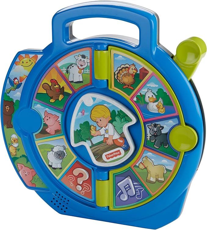 Fisher-Price Little People Toddler Learning Toy World of Animals See ‘N Say with Music and Sounds for Ages 18+ Months