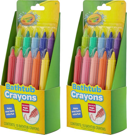 Crayola Taste Beauty Bathtub Markers, Washable Markers for Kids’ Bath Time, 2 pack Bundle