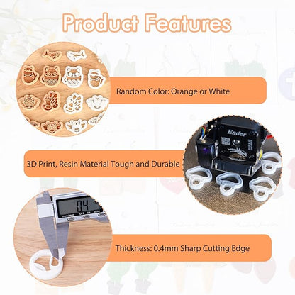 Puocaon Polymer Clay Jewelry Cutters - 7 Pcs Wizard Hat Clay Cutters for Polymer Clay Jewelry Making, Magic Owl Clay Cutters, Clay Cutters for Earrings Making, Magic Potion Shape Clay Cutters Set