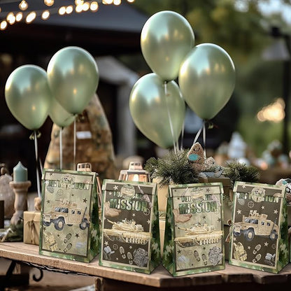 camouflage Party Favor Bags Army Goodie Bags Army Party Favors for Kids camo Birthday Party Supplies