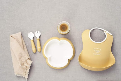 BabyBjörn Baby Dinner Set, 5 pcs, Powder yellow