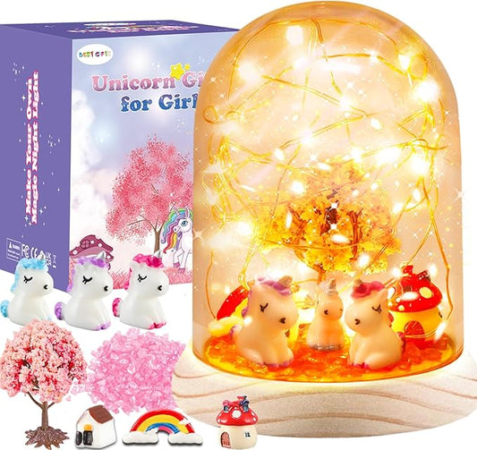 HONGID Make Your Own Unicorn Night Light - Unicorn Craft Kit for Kids,Unicorn Toys for Girls,Kids Christmas Girls Gifts for Teen Girls Age 3 4 5 6 7 8 9