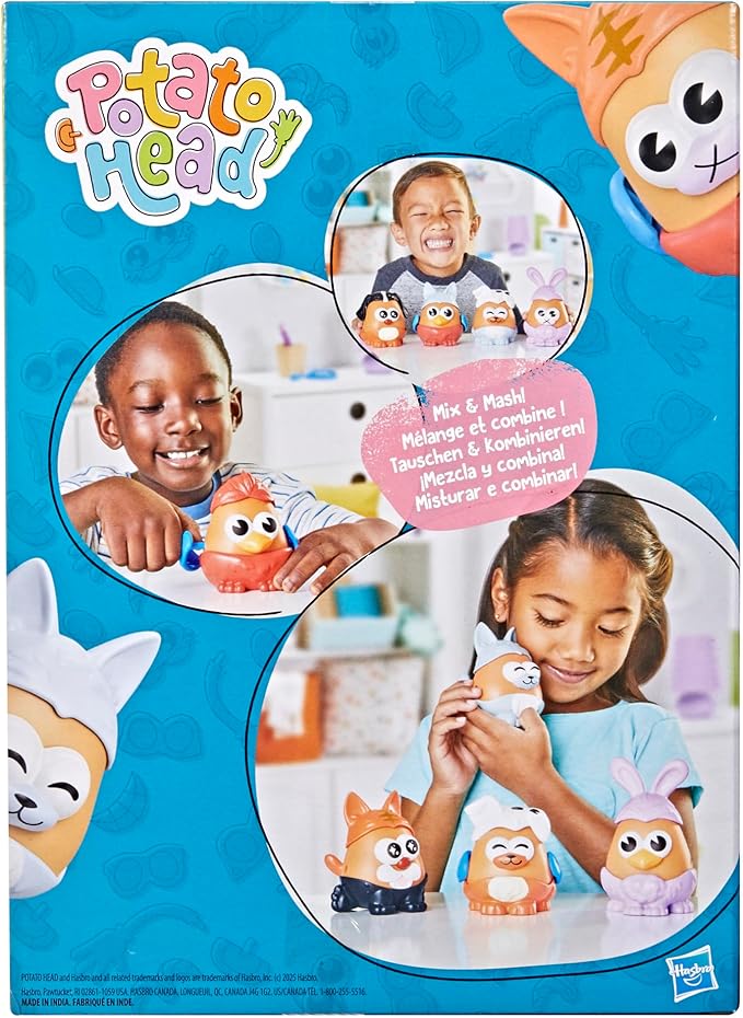 Potato Head Pet-Tato Tots, Pet-Themed Set with 31 Parts and Pieces Plus Rolling Carry Case, Easter Gift for Kids, Toddler and Preschool Toys for Girls and Boys 2 and Up (Amazon Exclusive)