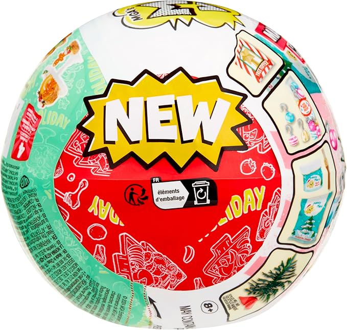 MGA's Miniverse Make It Mini Holiday 3 Pack Series Mini Collectibles - Seasonal, Blind Packaging, DIY, Resin Play, Replica Food, NOT Edible, Collectors, 8+