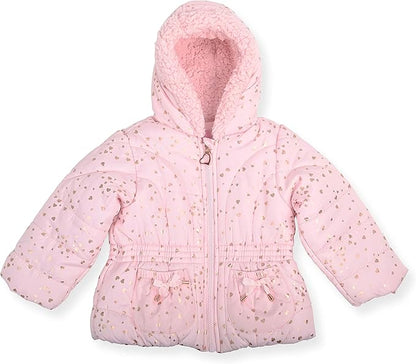 Arctic Quest Little Girls Bib Snow Pants and Ski Jacket Water-Resistant Snowsuit For Kids Winter Jacket For Girls