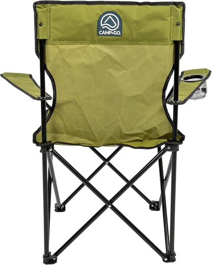 CAMP & GO Portable Max Quad Camping Cup Holders and Carrying Bag Chair
