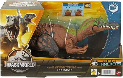 Mattel Jurassic World Wild Roar Dinosaur Toy with Sound & Attack Move, Irritator Posable Action Figure, 11 inches Long