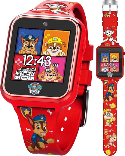 Accutime Paw Patrol Smart Watch with Camera for Kids and Toddlers - Interactive Smartwatch for Boys & Girls Featuring Games, Voice Recorder, Calculator, Pedometer, Alarm, Stopwatch, with USB Cable