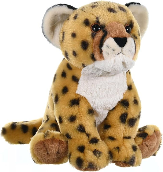 Wild Republic Cheetah Cub Plush, Stuffed Animal, Plush Toy, Gifts for Kids, Cuddlekins 12"