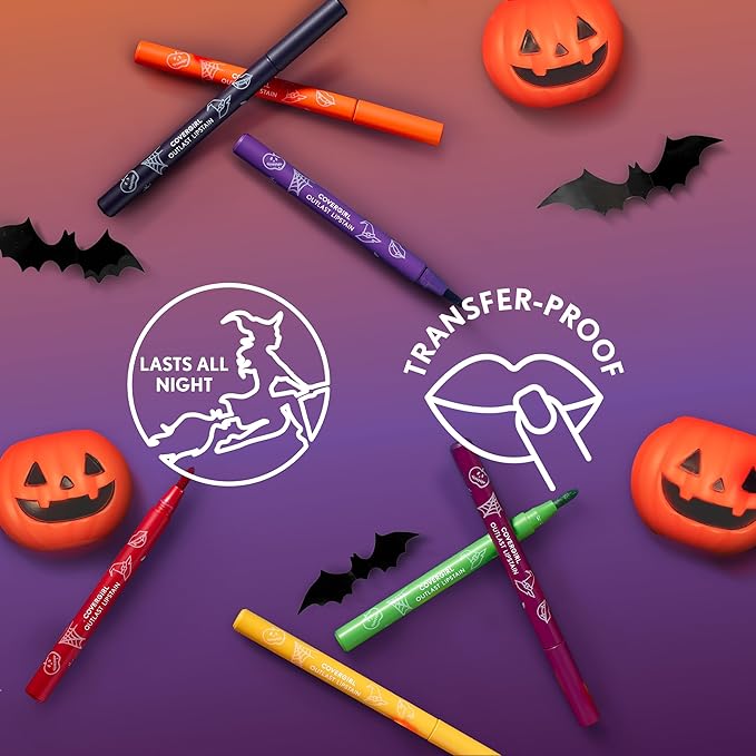 Covergirl Outlast Lipstain, 93 Pumpkin Carving, Smooth Application, Precise Pen-Like Tip, Transfer-Proof, Satin Stained Finish, Vegan Formula, 0.06oz
