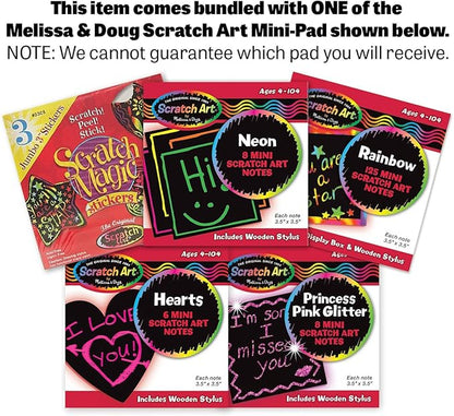 K's Kids Fish and Count Learning Game + FREE Melissa & Doug Scratch Art Mini-Pad Bundle