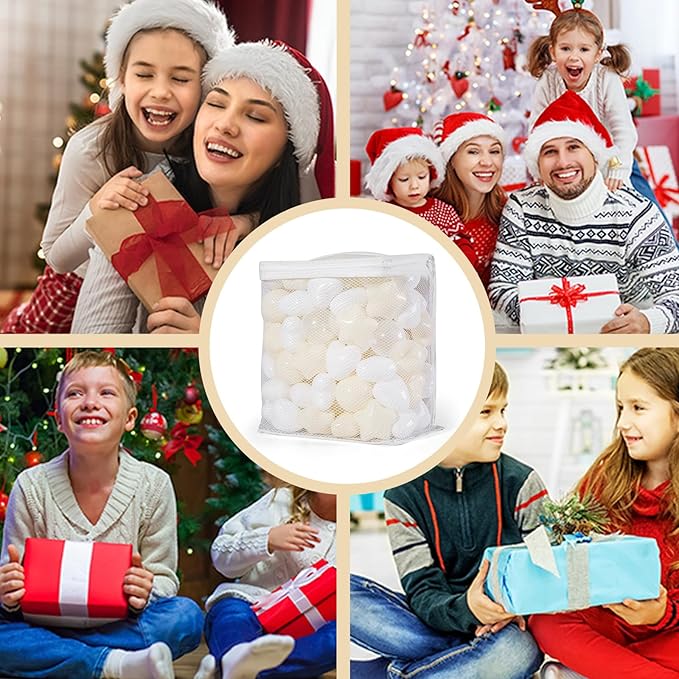 GOGOSO Ball Pit Balls,Plastics Balls for Ball Pit, Stars Hearts Shape for PastelBall for Toddlers Kids