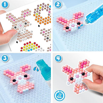 Aquabeads - L'atelier d'initiation - Kit de loisirs créatifs - Activité manuelle Enfants en Toute autonomie - Coffret de perles qui collent Avec de l'eau - Jouet Enfant 4 ans et + - 35087