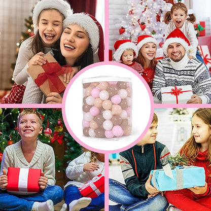 GOGOSO Bear Ball Pit Balls Shapes BPA Free Plastic Play Balls Crush Proof Kids Toddlers Baby Pastel Pelotas Toy Shaped Giant Friendship Bracelet