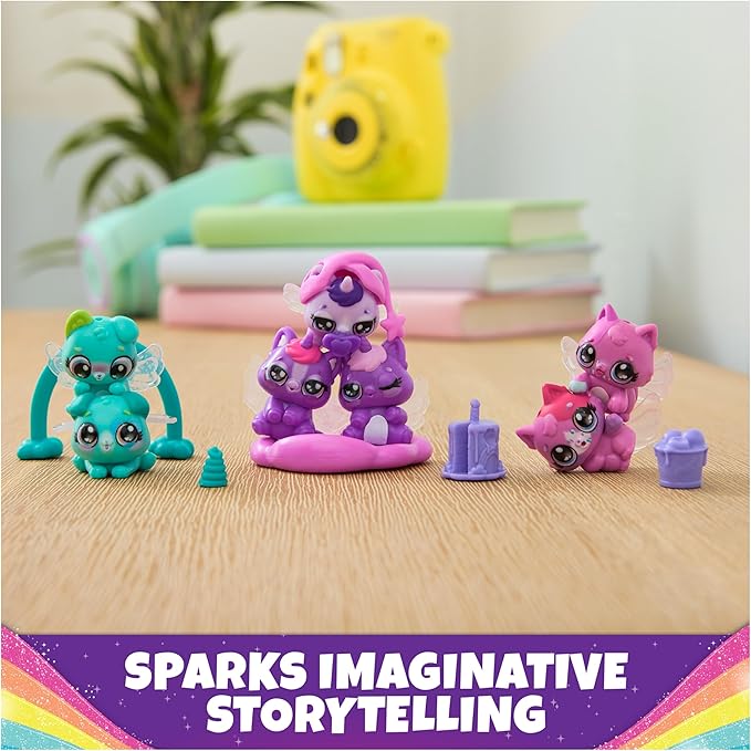 Hatchimals Alive, Rainbow Splash Fizzy Color Surprise Toy, Hatch Twins or Triplets from Color Reveal Egg (Style May Vary), Kids Toys for Girls & Boys