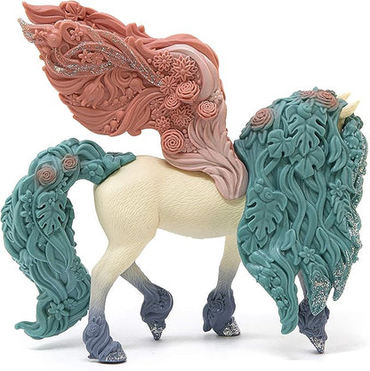 Schleich Bayala Majestic Sparkle Flower Pegasus - Magical Toy Figurine for Kids Ages 5-12, Glittery Detail, Part of BAYALA Theme World for Girls and Boys, Gift for Kids Ages 5+