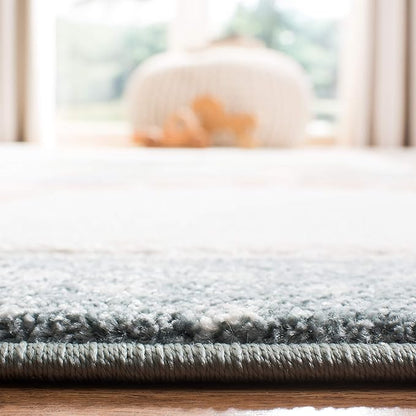 SAFAVIEH Carousel Kids Collection Accent Rug - 2' x 3', Ivory, Animal Design, Non-Shedding & Easy Care, Ideal for High Traffic Areas for Boys & Girls in Playroom, Nursery, Bedroom (CRK120A)