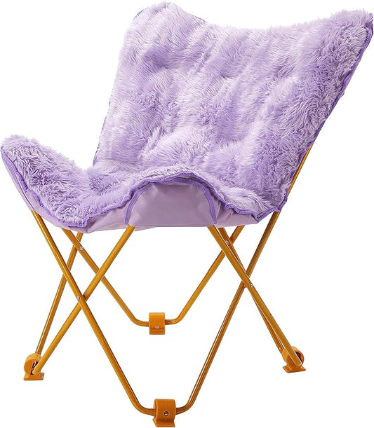 Urban Lifestyle Mongolian Butterfly Chair, Lavender