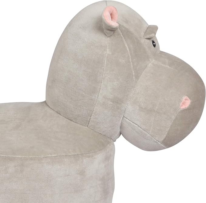 Christopher Knight Home Georgia Contemporary Kids Hippo Ottoman, Gray
