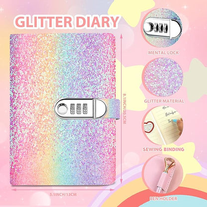 Christmas Gifts for Girls ,DIY Journal Kit for Girls,Diary for Girls with Lock ,DIY Journal Set for Tween & Teen Girls, Stationery Set, Diary Supplies Set, Journaling Art Crafts Kit, Ideal Gifts for Girl